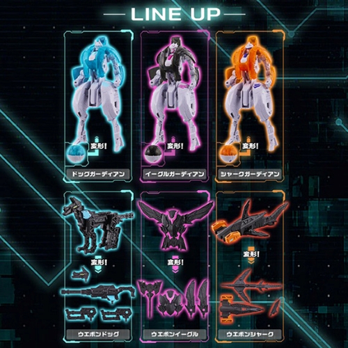 カプセルからロボットに変形！ガシャポン®の正統派オリジナルロボット企画『カプセルガーディアン』新登場！ラインナップ