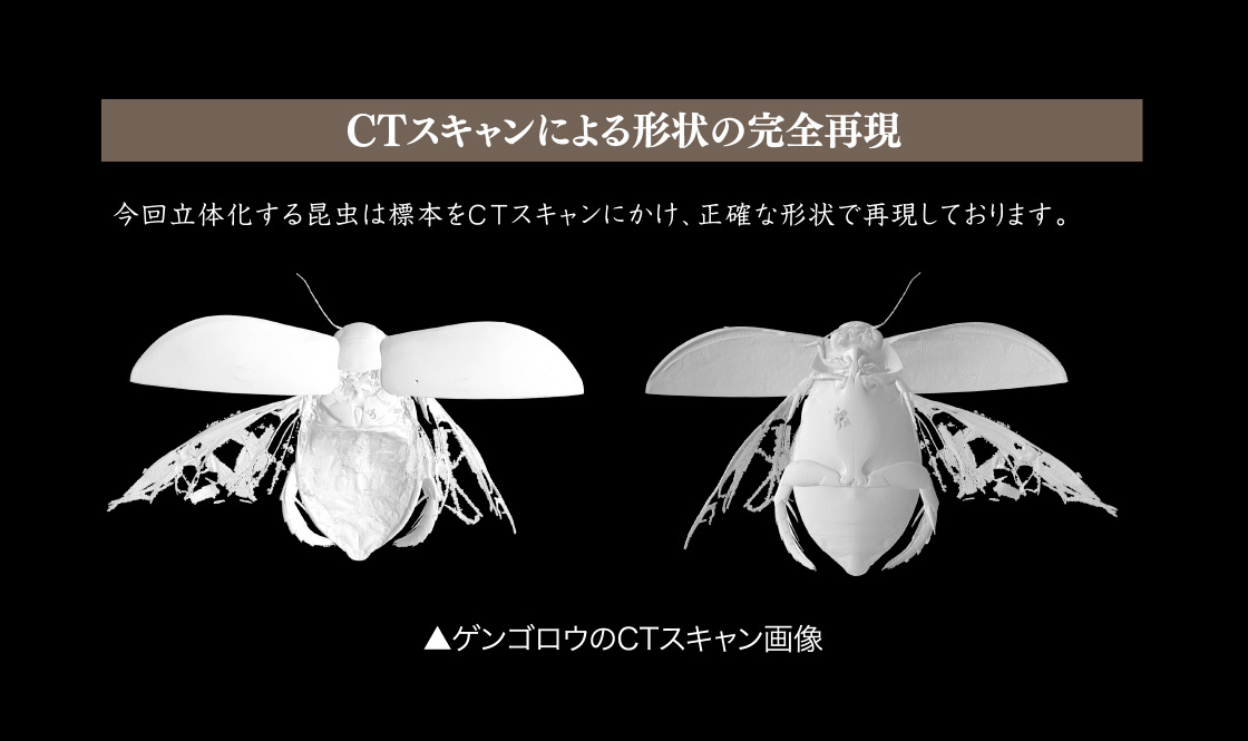 CTスキャンによる形状の完全再現