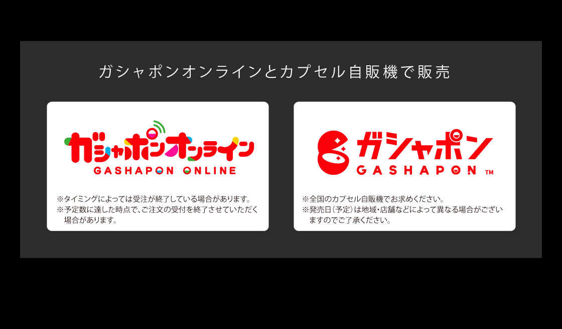 ガシャポンオンラインとカプセル販売で販売