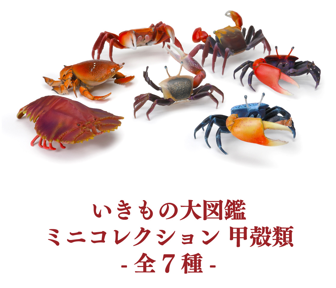 いきもの大図鑑ミニコレクション 甲殻類 -全7種-