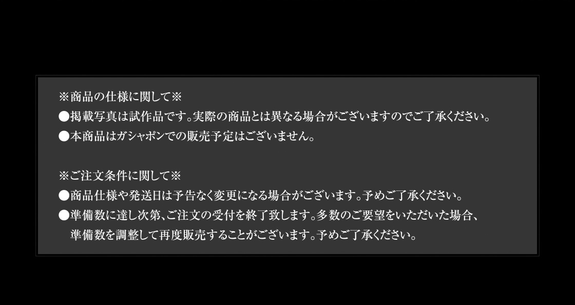※商品の仕様に関して※ ※ご注文条件に関して※