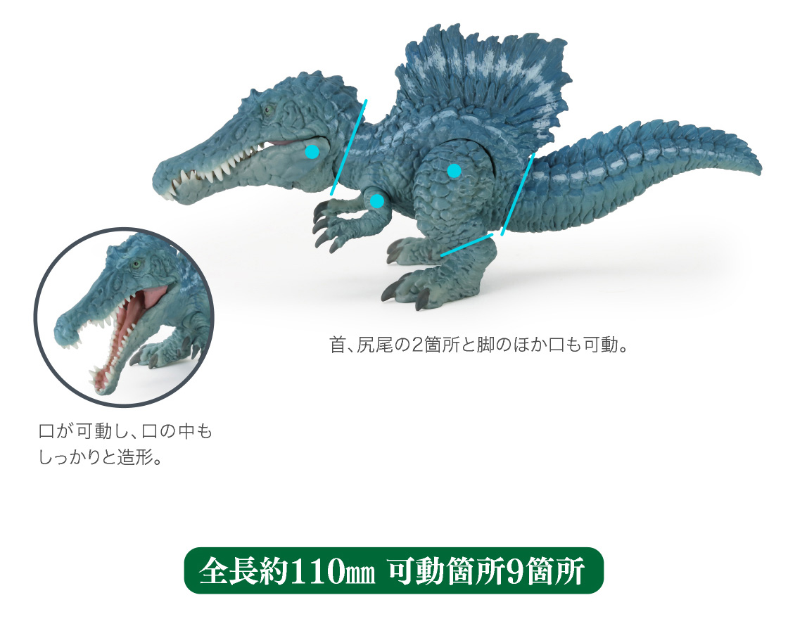 全長約110mm 可動箇所9箇所