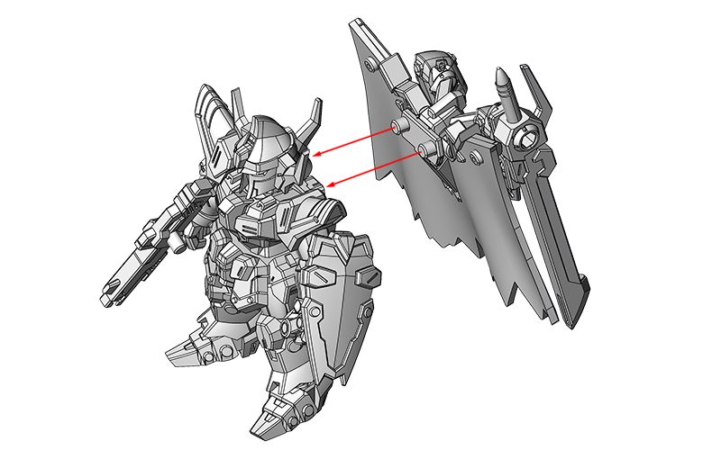 ブラックナイトスコード ルドラ(リデラード機、グリフィン機、リュー機、ダニエル機)