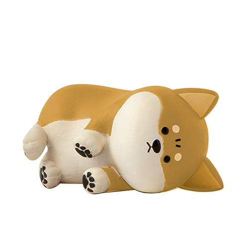 寝転んで怒ってるわんちゃん