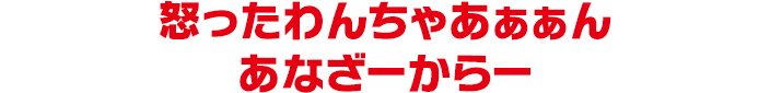 怒ったわんちゃあぁぁん あなざーからー