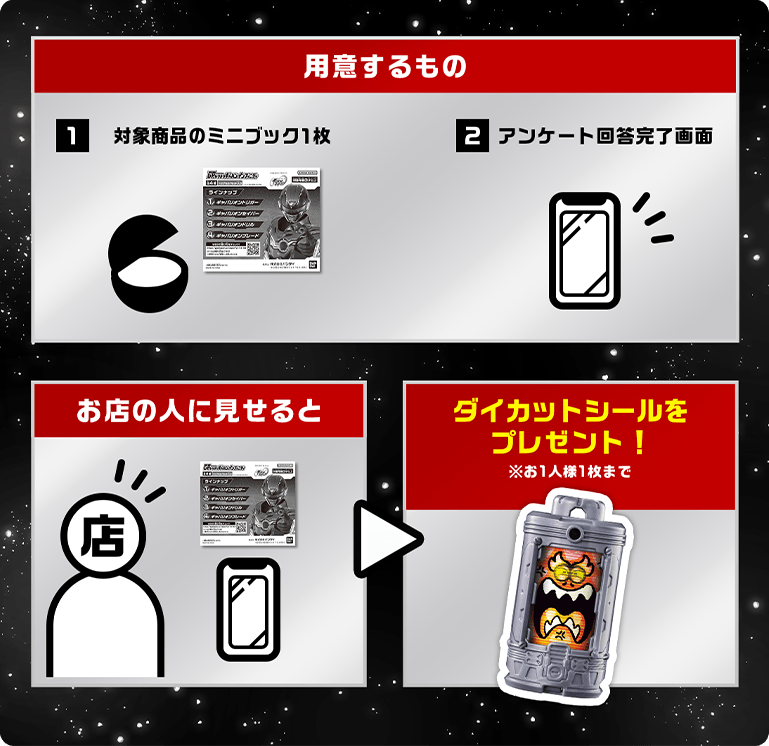 「超宇宙刑事ギャバン インフィニティ」ガシャポン店頭Wキャンペーン