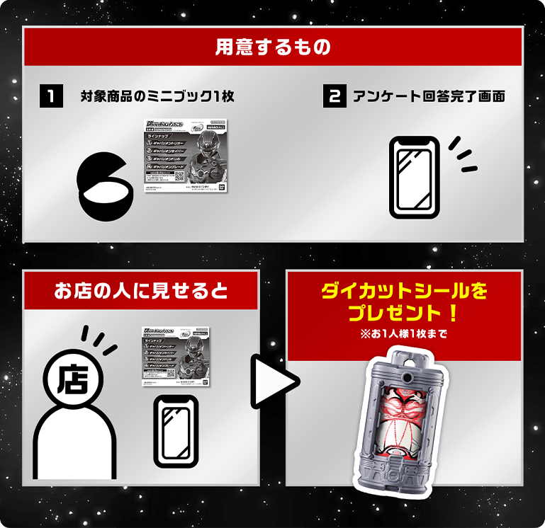 「超宇宙刑事ギャバン インフィニティ」ガシャポン店頭Wキャンペーン