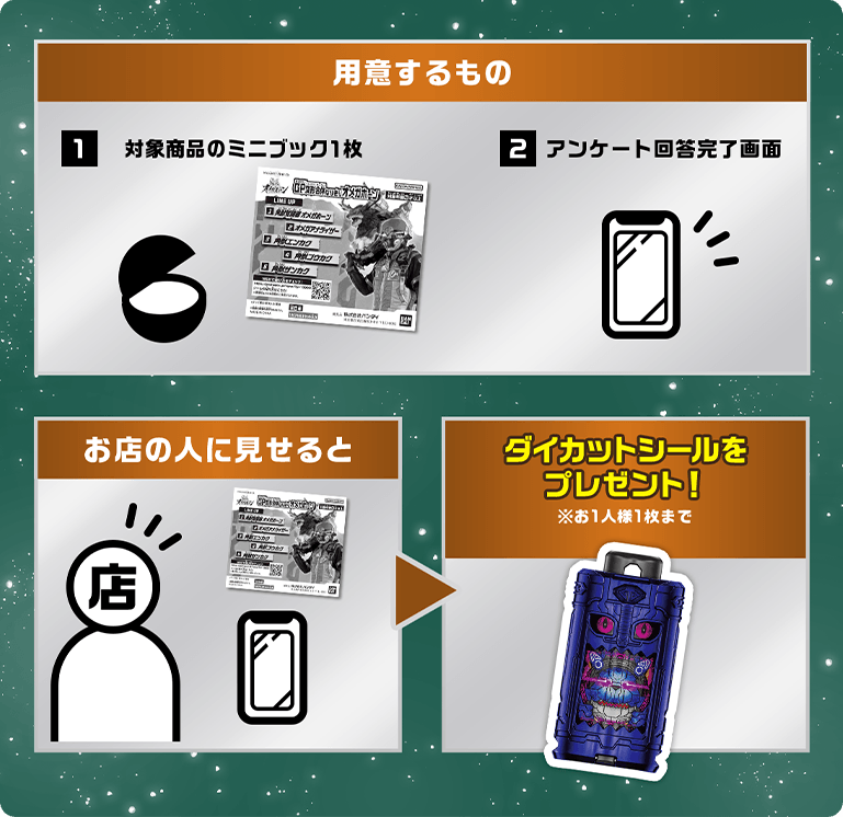 「角醒ハンター オメガホーン」ガシャポン店頭キャンペーン第2弾