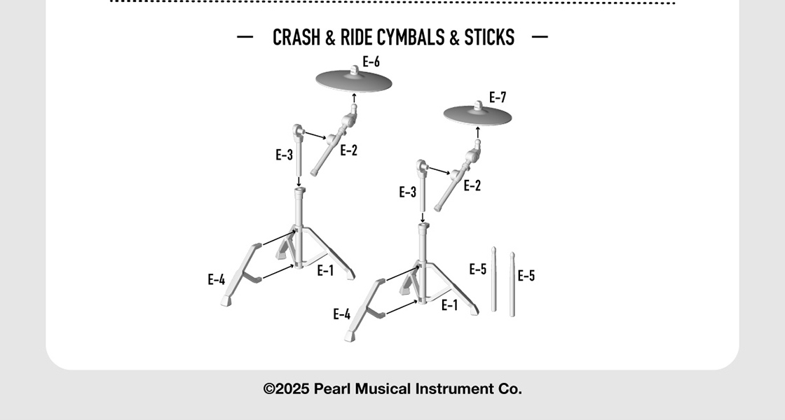 CRASH&RIDE CYMBALS&STICKS