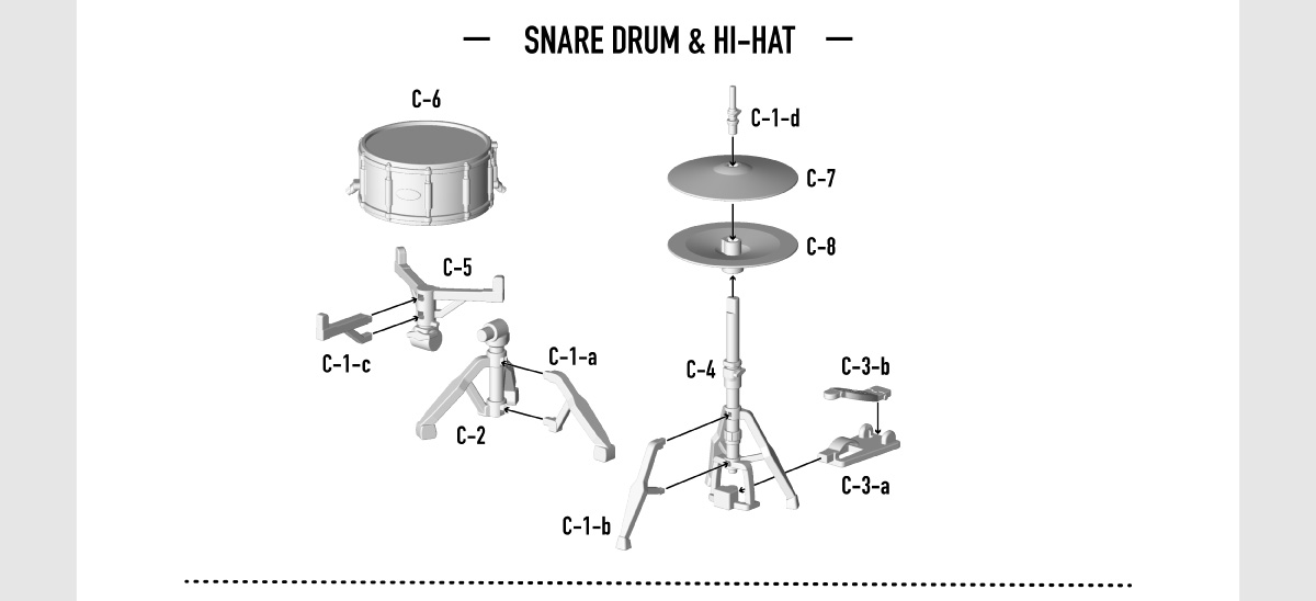 SNARE DRUM & HI-HAT