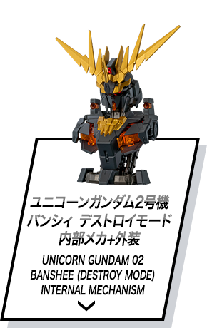 ユニコーンガンダム2号機 バンシィ デストロイモード 内部メカ＋外装