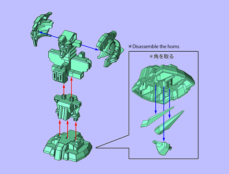 デスティニーガンダムSpecⅡ 外装 組み立て方 STEP01