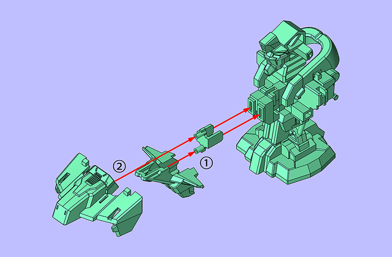 デスティニーガンダムSpecⅡ 外装 組み立て方 STEP04