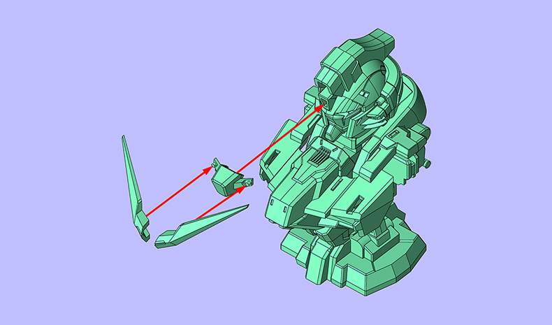 デスティニーガンダムSpecⅡ 外装 組み立て方 STEP07