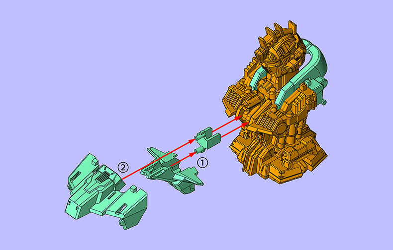 デスティニーガンダムSpecⅡ 外装+内部メカ 組み立て方 STEP03