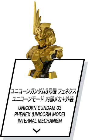 ユニコーンガンダム3号機 フェネクス ユニコーンモード 内部メカ＋外装