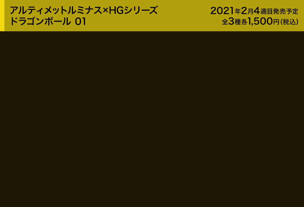 アルティメットルミナス×HGシリーズ ドラゴンボール 01