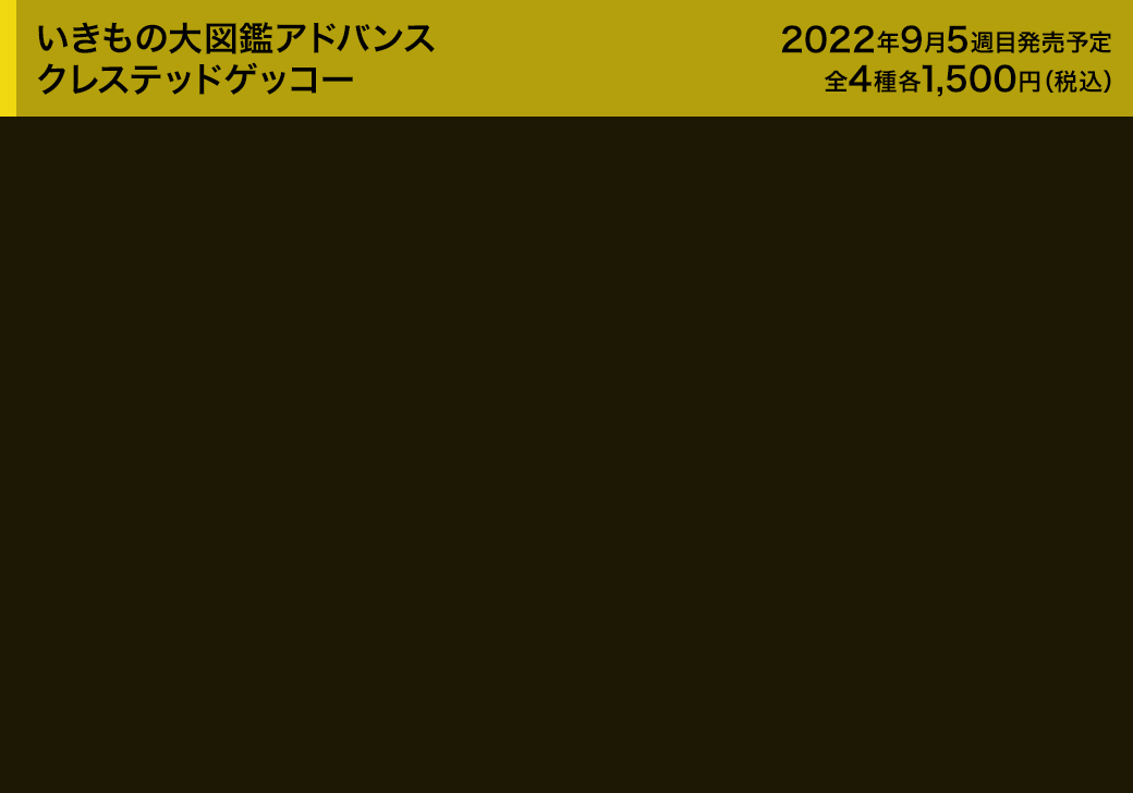 いきもの大図鑑アドバンス　クレステッドゲッコー