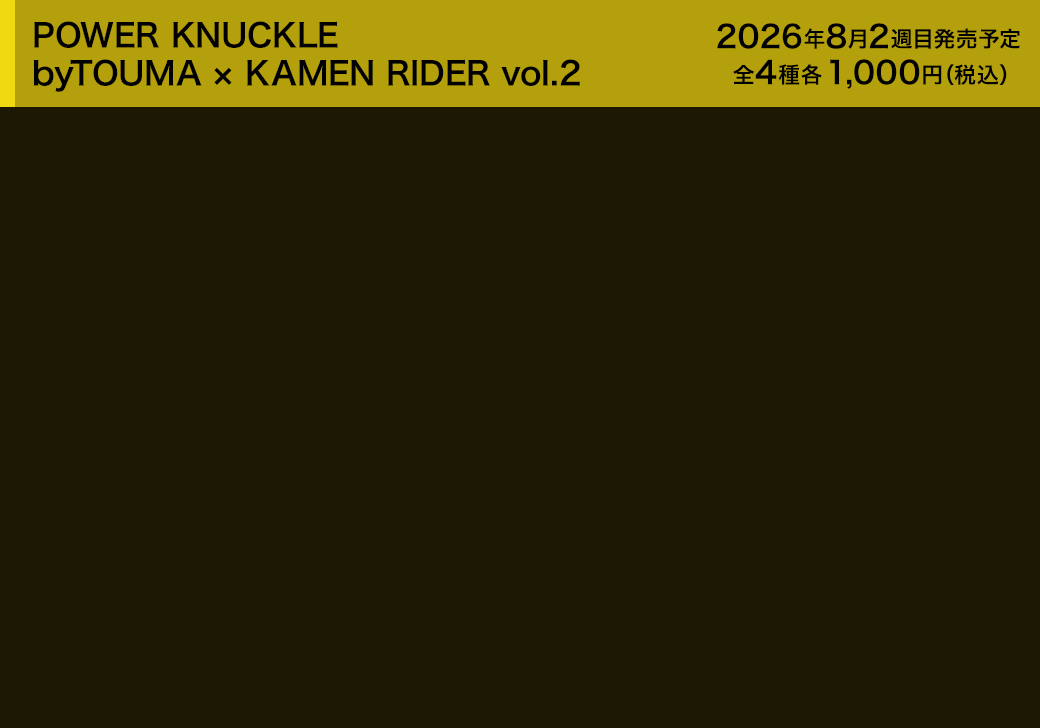 POWER KNUCKLE byTOUMA × KAMEN RIDER vol.2