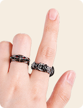 Ringcolle! DX 仮面ライダー3の装着例