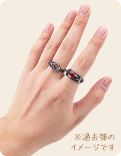 Ringcolle! DX 仮面ライダー4の装着例