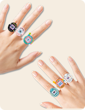 Ringcolle! たまごっち4の装着例