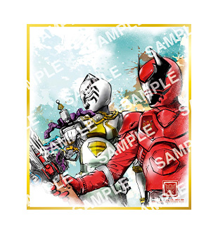 【フラットガシャポン】スーパー戦隊 色紙ART GP