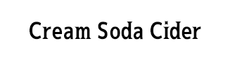 Cream Soda Cider